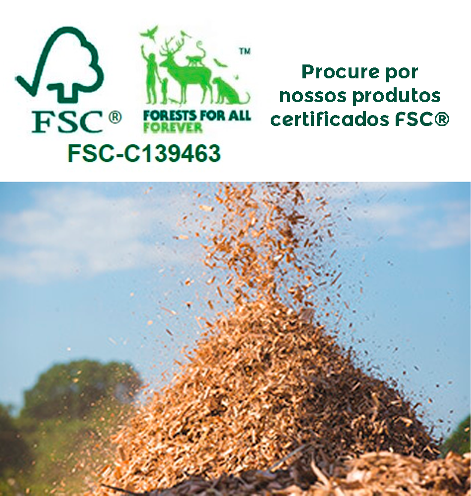 Potencial Florestal produtos licenciados FSC